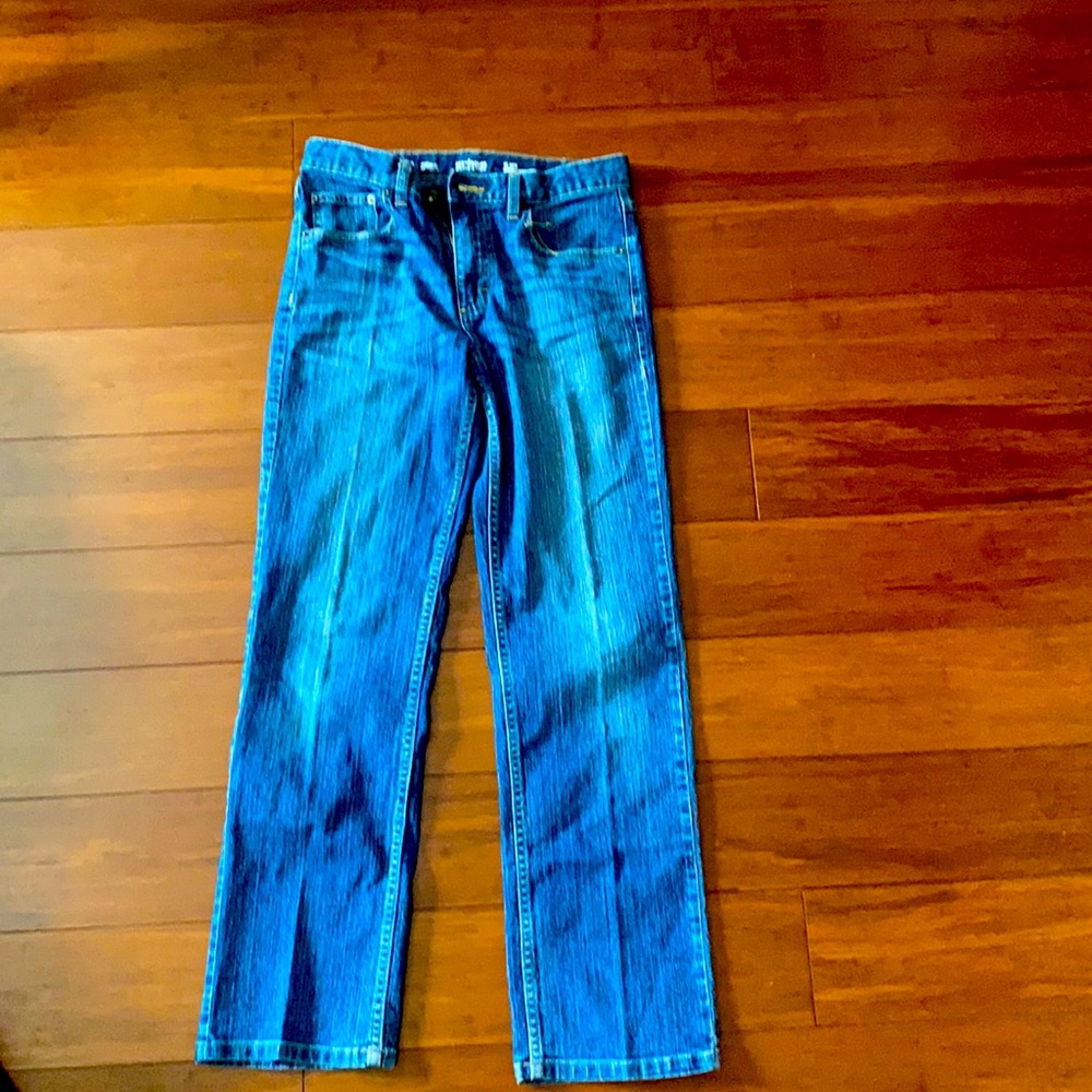 Urban Pipeline Kids: Straight Flex Denim Med Wash
